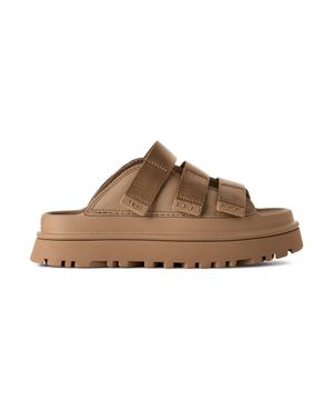 [WOMEN] 골든글로우 플랫폼 스트랩 슬라이드 (골든글로우 슬라이드) - 다크 샌드 / 1167430-DND