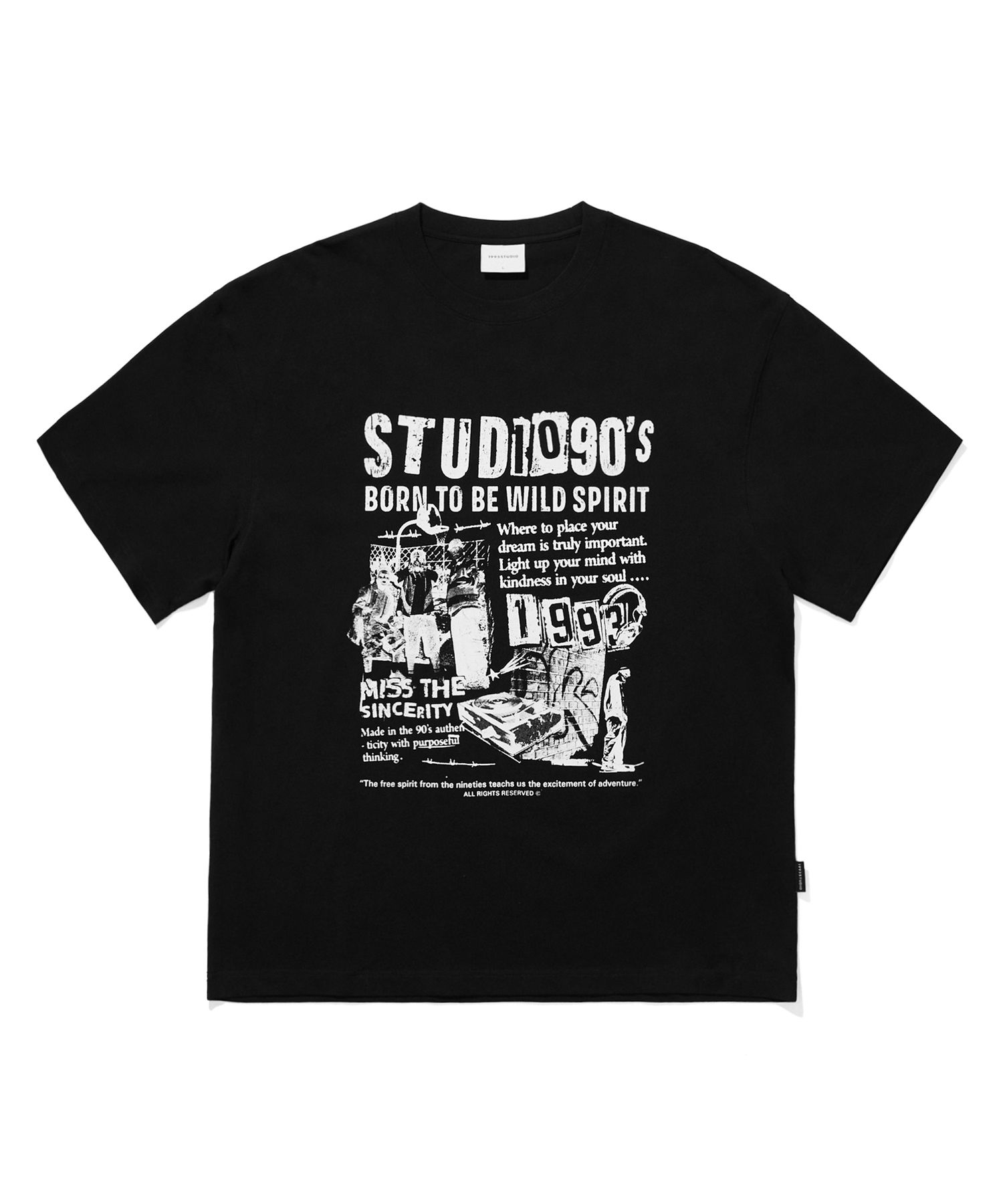 【1993studio】25SS★ 90S Big Graphic T-Shirt MUSINSA | 1993STUDIO 90S Big Graphic T-Shirt_Black