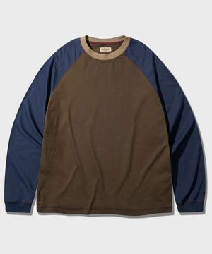 트리플 긴팔티셔츠 브라운 JILT7783