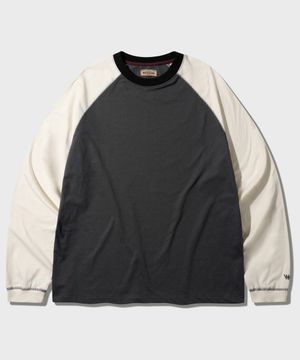 트리플 긴팔티셔츠 차콜 JILT7783