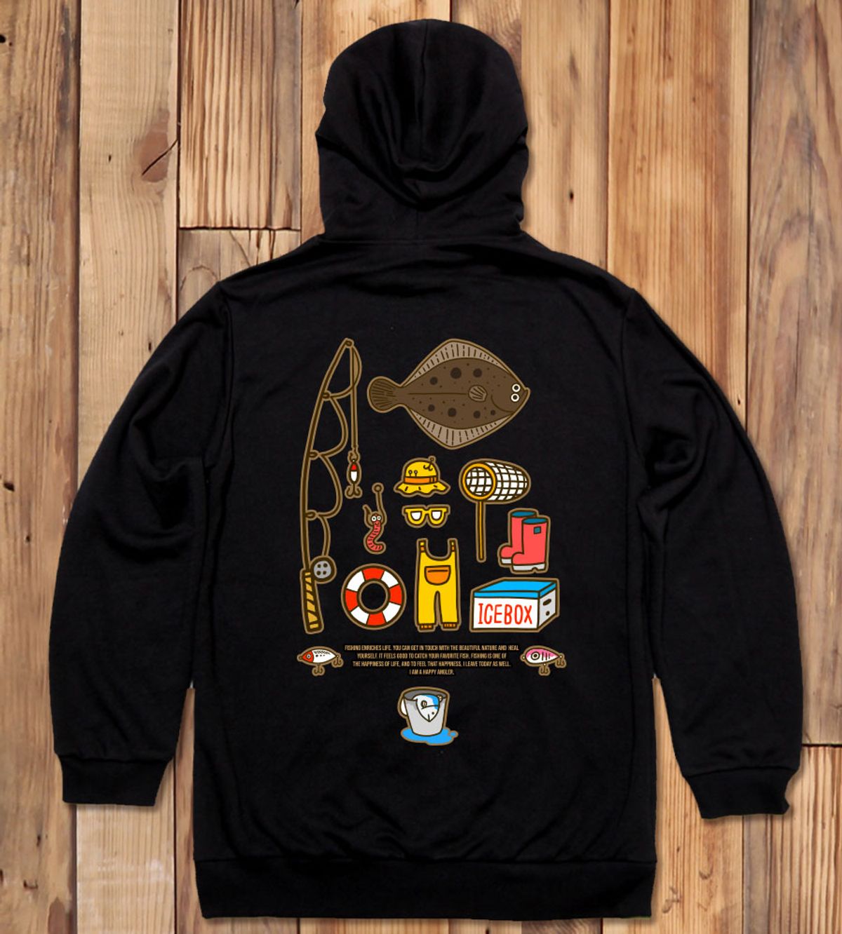 돌돌(DOLDOL) FICO-HOODY-238 익스트림 낚시 브랜드 피코앵글러 도다리 후드티