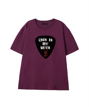 디스마이키 반팔 티셔츠 와인