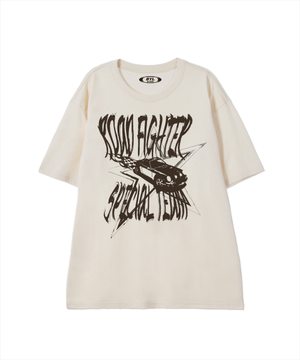 로드파이터 반팔 티셔츠 크림