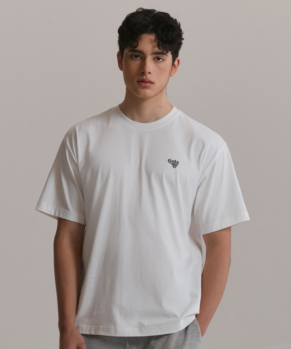 골라(GOLA) SMALL LOGO T-SHIRT [WHITE]