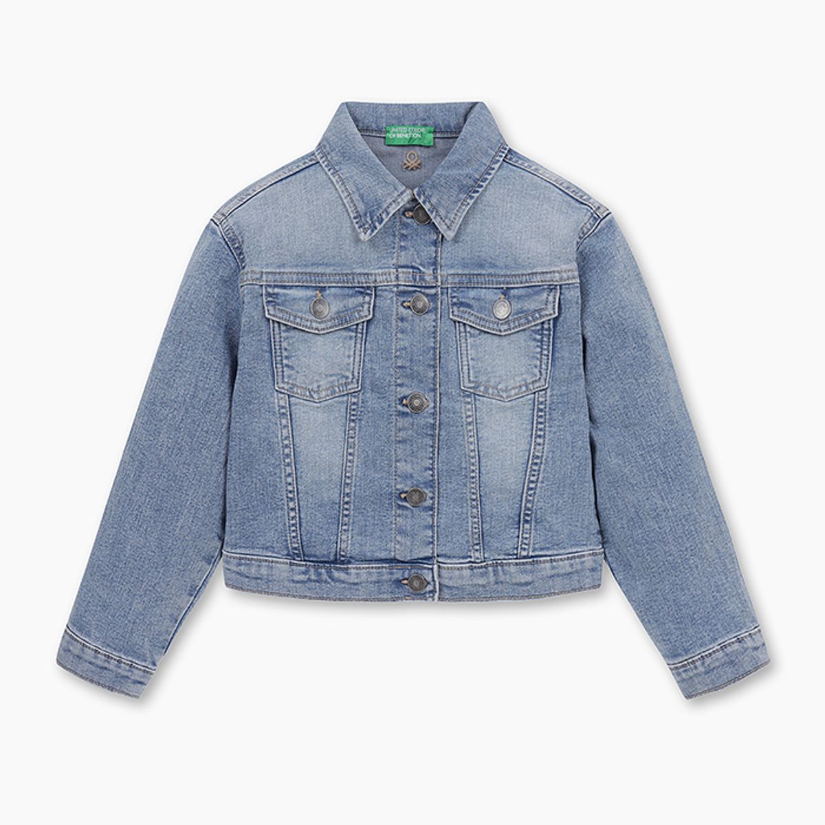 베네통키즈(BENETTONKIDS) 여아 데님 자켓_2PORCN061BL