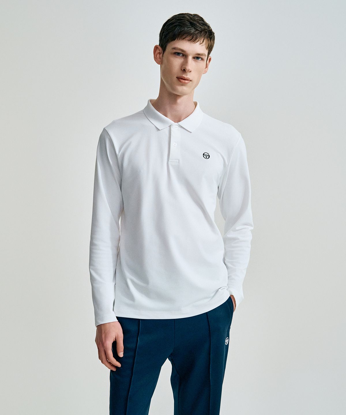 세르지오 타키니(SERGIO TACCHINI) M 타키니 플레잉 긴팔 폴로 (White)