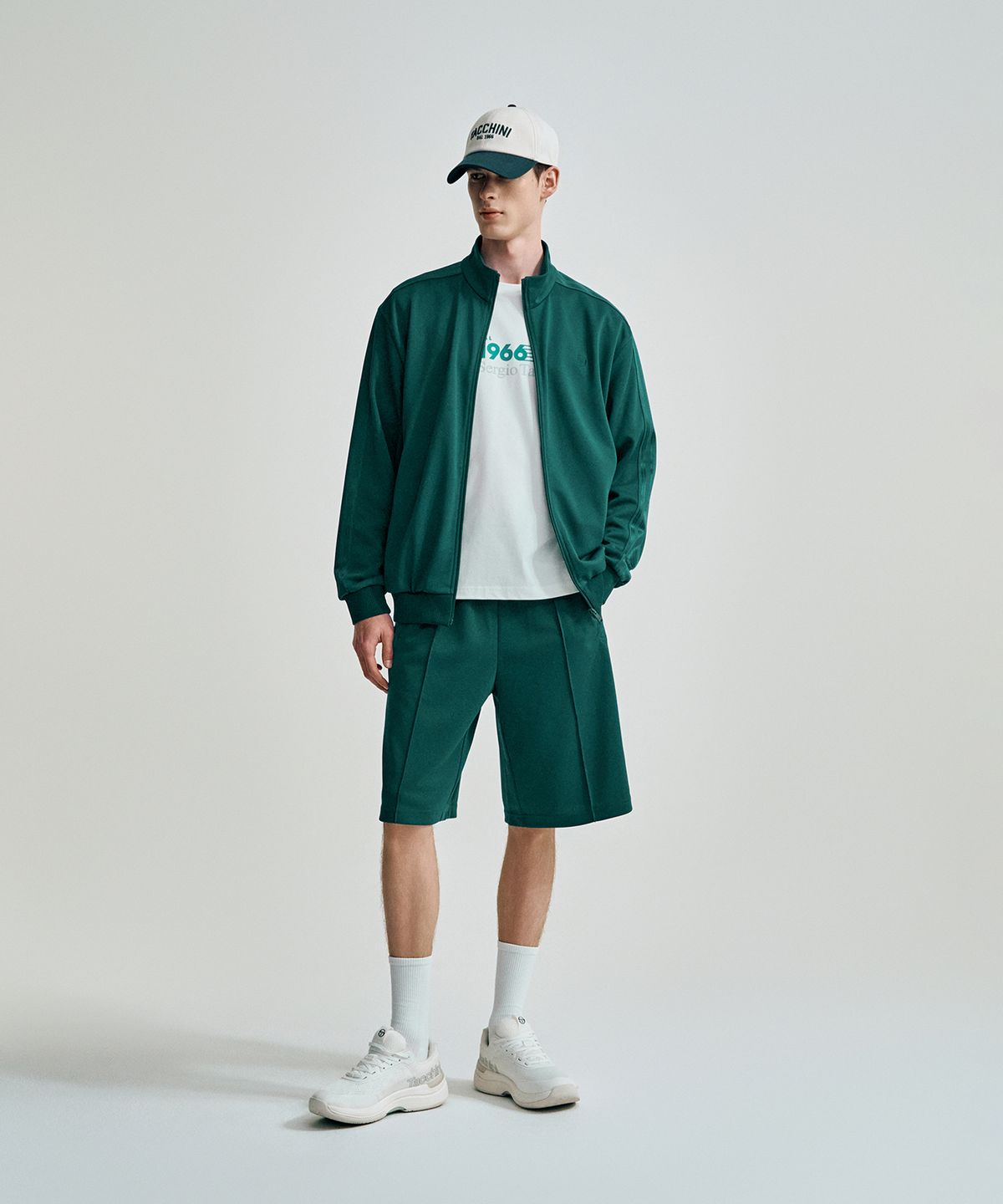 세르지오 타키니(SERGIO TACCHINI) M 타키니 모던 트랙 버뮤다 팬츠 (D.Green)