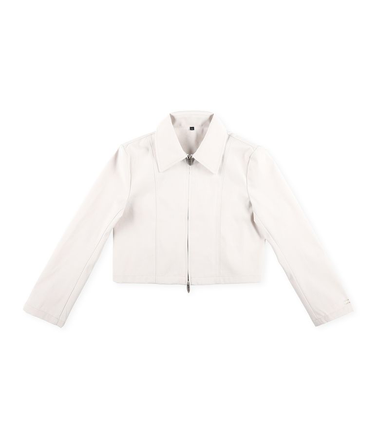 [BB] Minimal Line Zip-up Jacket (Ivory)