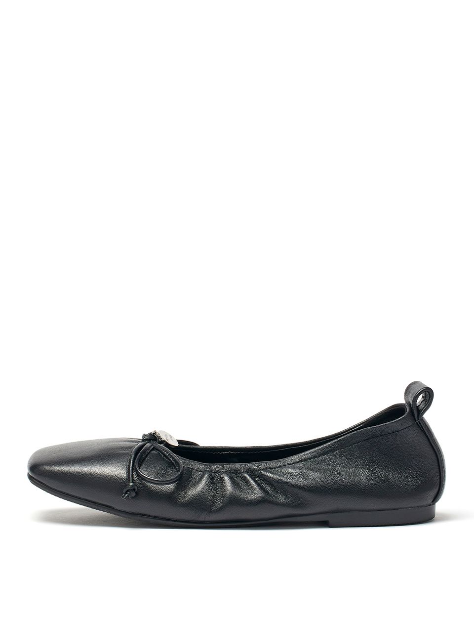 【PORTERNA】Kim Ribbon Flat Shoes claire-cap-toe-ballet-side.