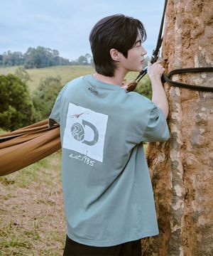 [변우석 착용] 프레시벤트 워싱 박스 로고 반팔티셔츠 (L/MINT)