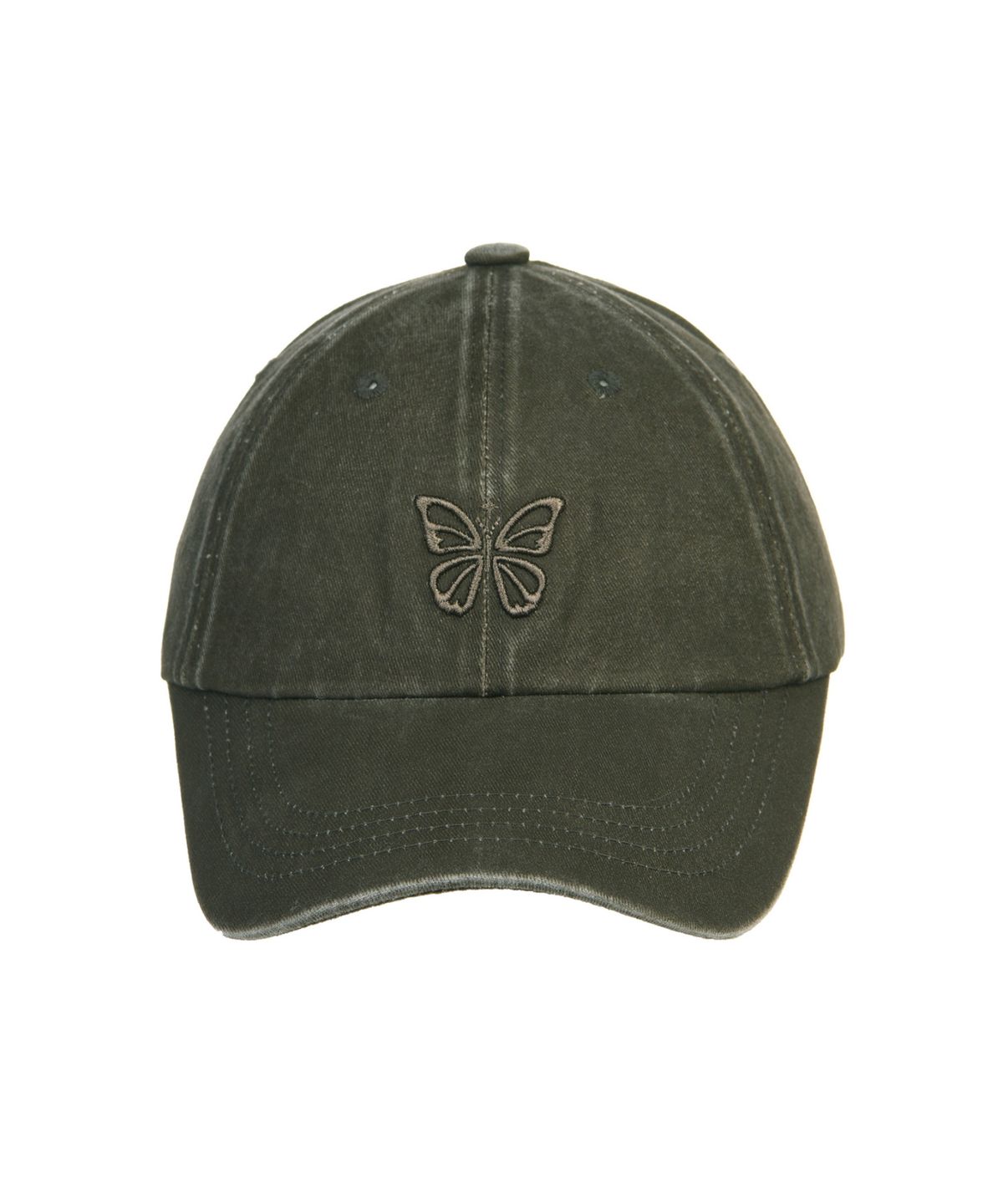 닉앤니콜(NICK&NICOLE) VINTAGE MINI BUTTERFLY BALL CAP_KHAKI