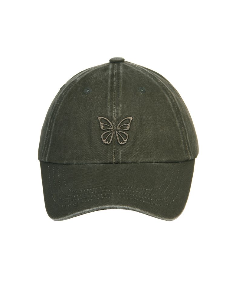 [서예지/베베 착용] VINTAGE MINI BUTTERFLY BALL CAP_KHAKI