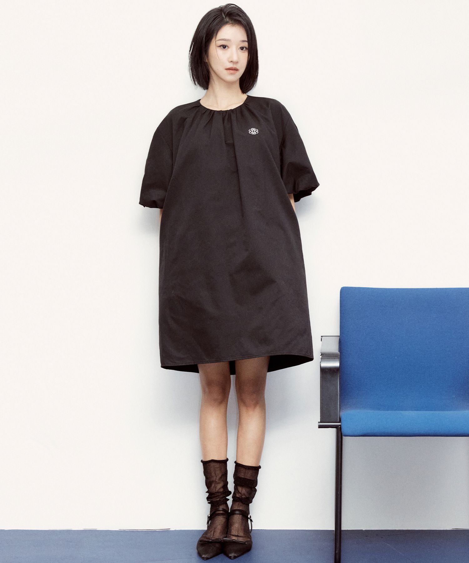 ワンピース NICK&NICOLE MINIMAL BALLON PINTUCK DRESS Black MUSINSA | NICK&NICOLE MINIMAL BALLON PINTUCK DRESS_BLACK