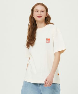 빅로고 코튼 반팔 티셔츠 IVORY