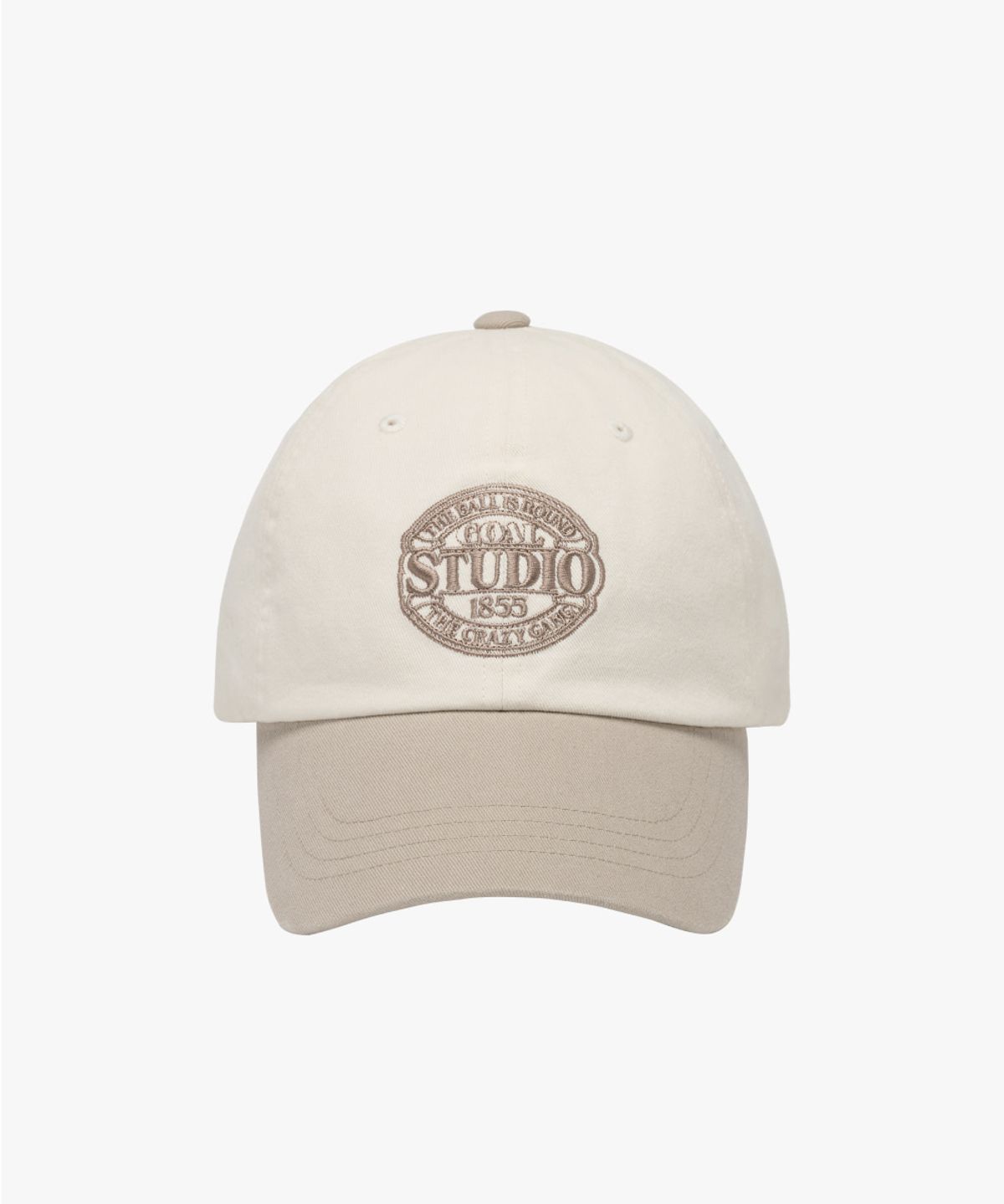 골스튜디오(GOALSTUDIO) COLOR BLOCK BALL CAP-BEIGE