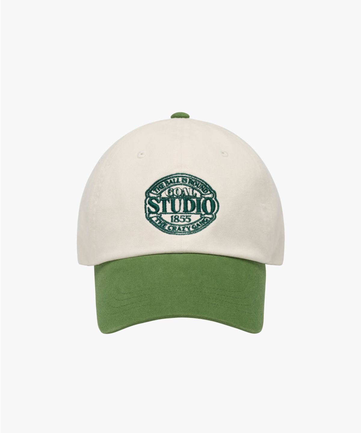 골스튜디오(GOALSTUDIO) COLOR BLOCK BALL CAP-OFF WHITE