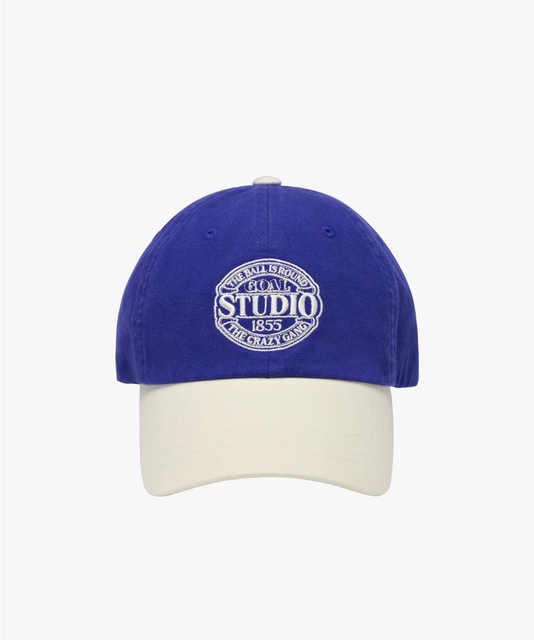 COLOR BLOCK BALL CAP-BLUE