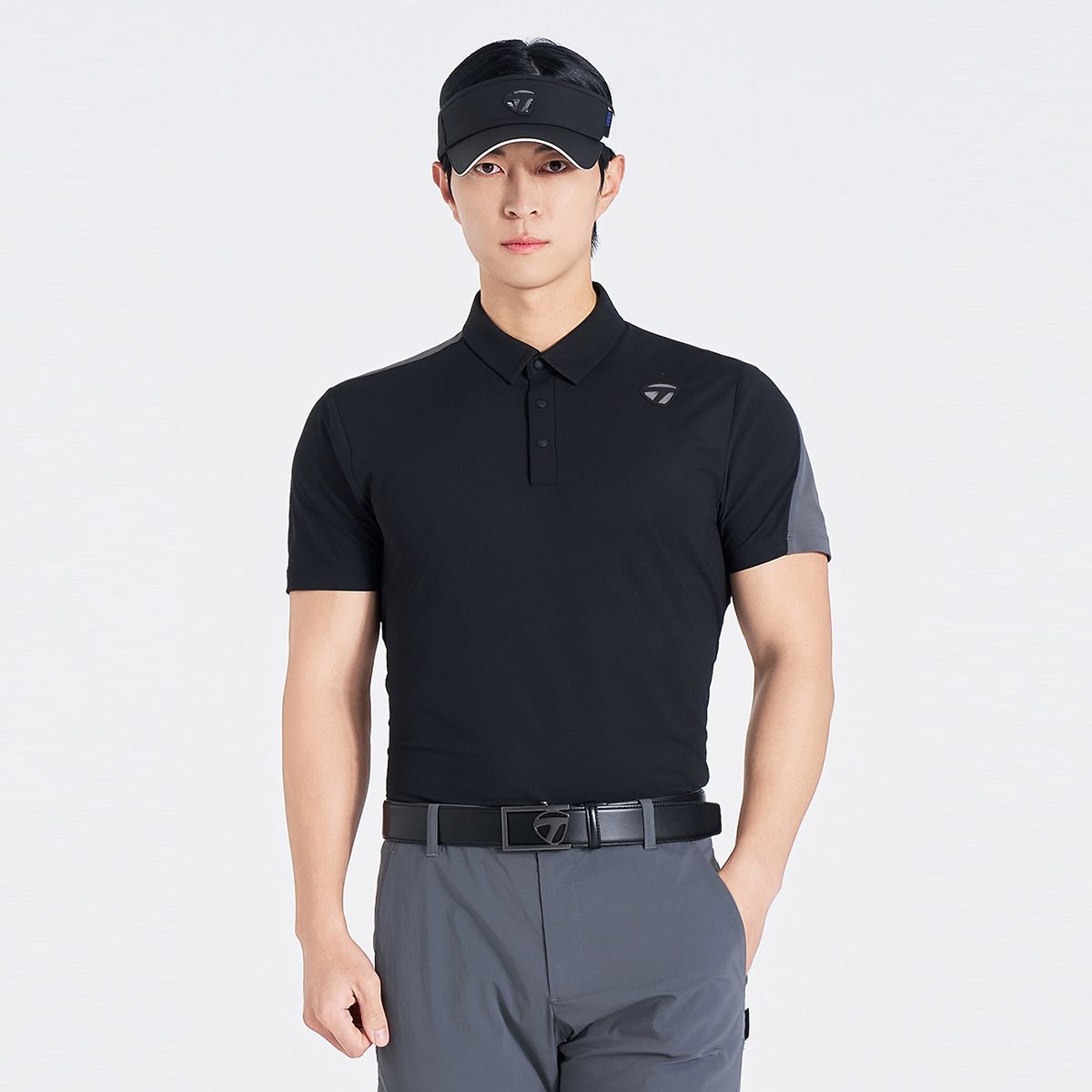 테일러메이드 어패럴(TAYLORMADE APPAREL) 남성 T라인 카라 반팔 티셔츠 TTO-21HG42-199
