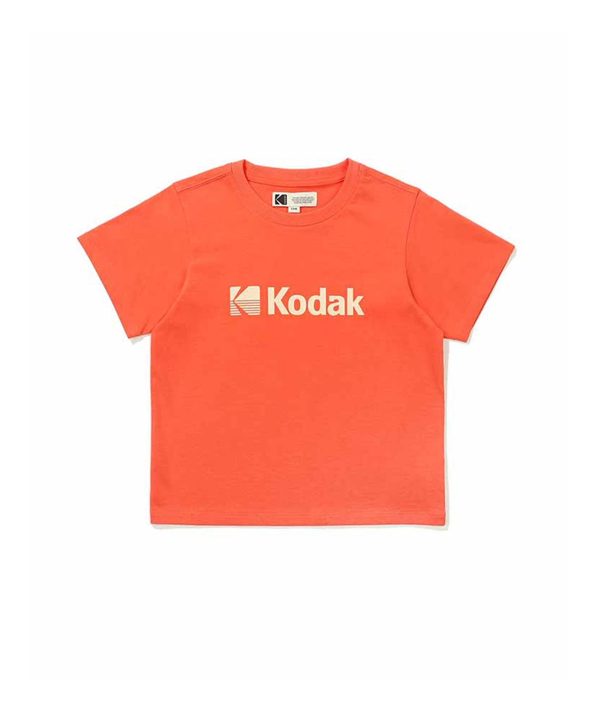 코닥 키즈(KODAK KIDS) 빅로고 아스킨 레귤러핏 반팔 티셔츠 키즈 ORANGE