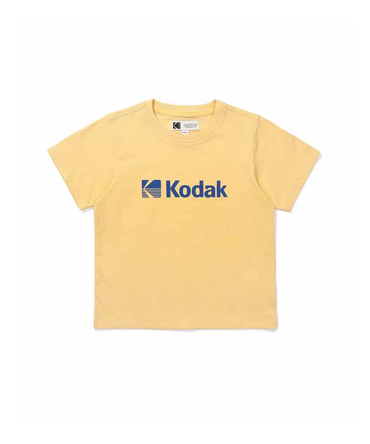 코닥 키즈(KODAK KIDS) 빅로고 아스킨 레귤러핏 반팔 티셔츠 키즈 YELLOW