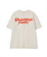 컨투어 그래피티 로고 반팔 티셔츠 크림