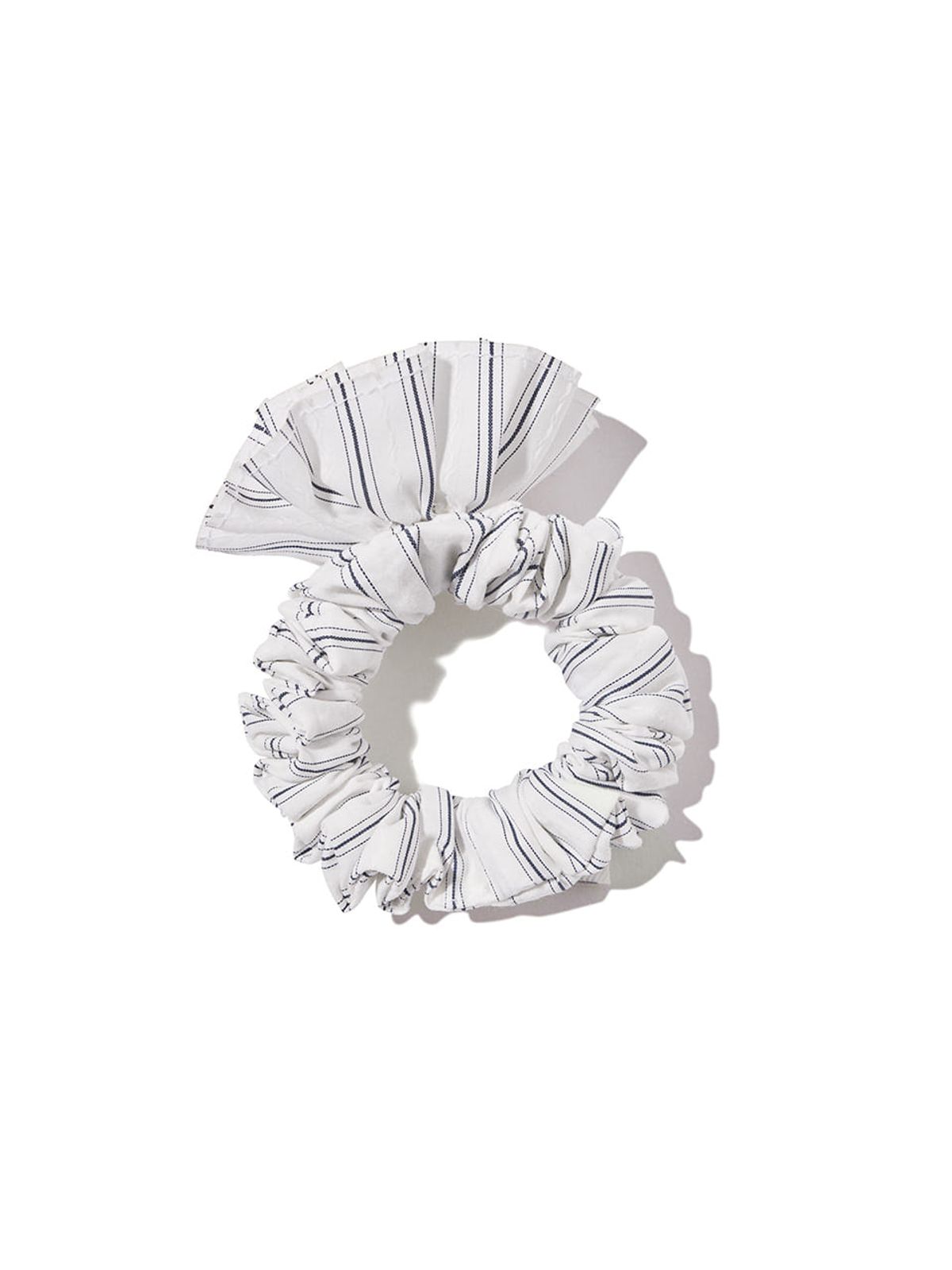 기준(KIJUN) Stripe Corsage Scrunchie Off-White Stripe