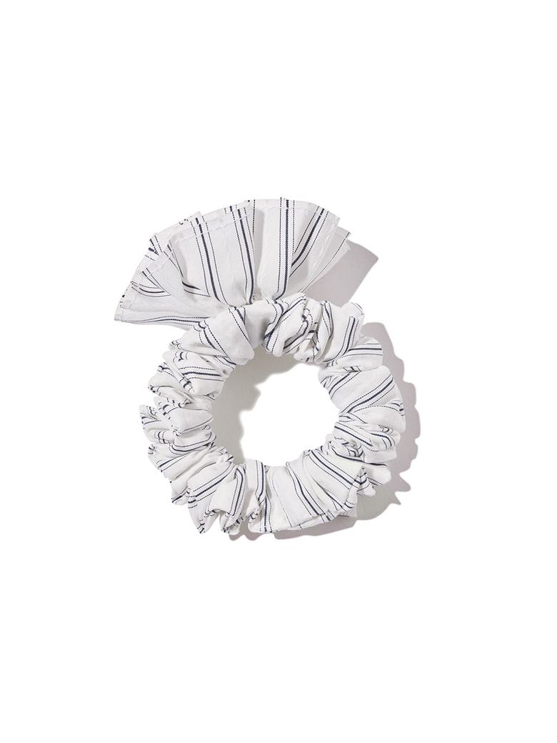 Stripe Corsage Scrunchie Off-White Stripe