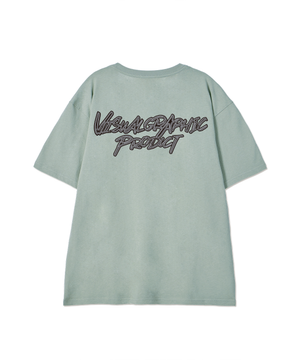 컨투어 그래피티 로고 반팔 티셔츠 민트