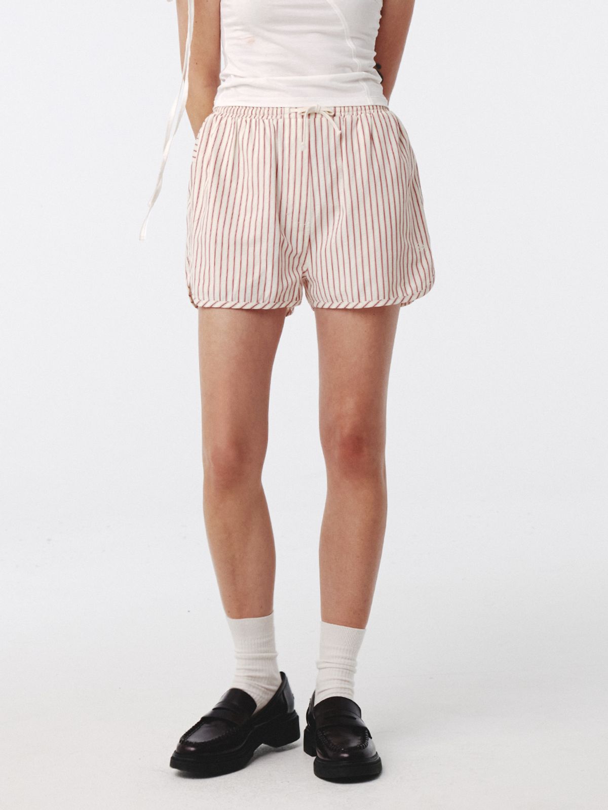 기준(KIJUN) Stripe Shorts Red Stripe