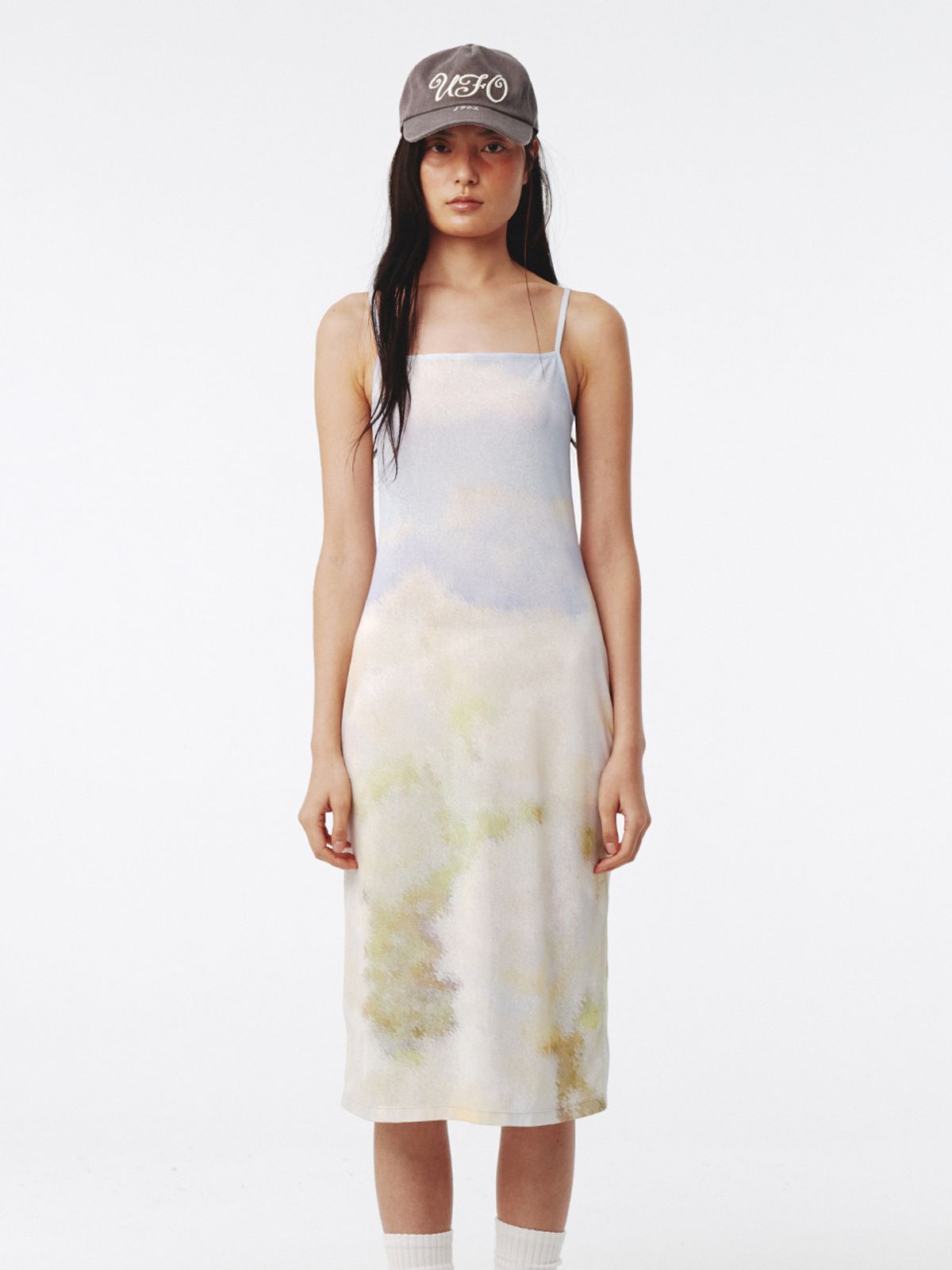 기준(KIJUN) Print Long Dress Print Flower