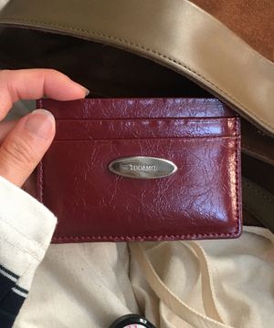 빈티지 카드지갑 와인 [소가죽]