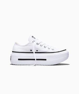 척테일러 올스타 더블 스택 화이트 A15491C