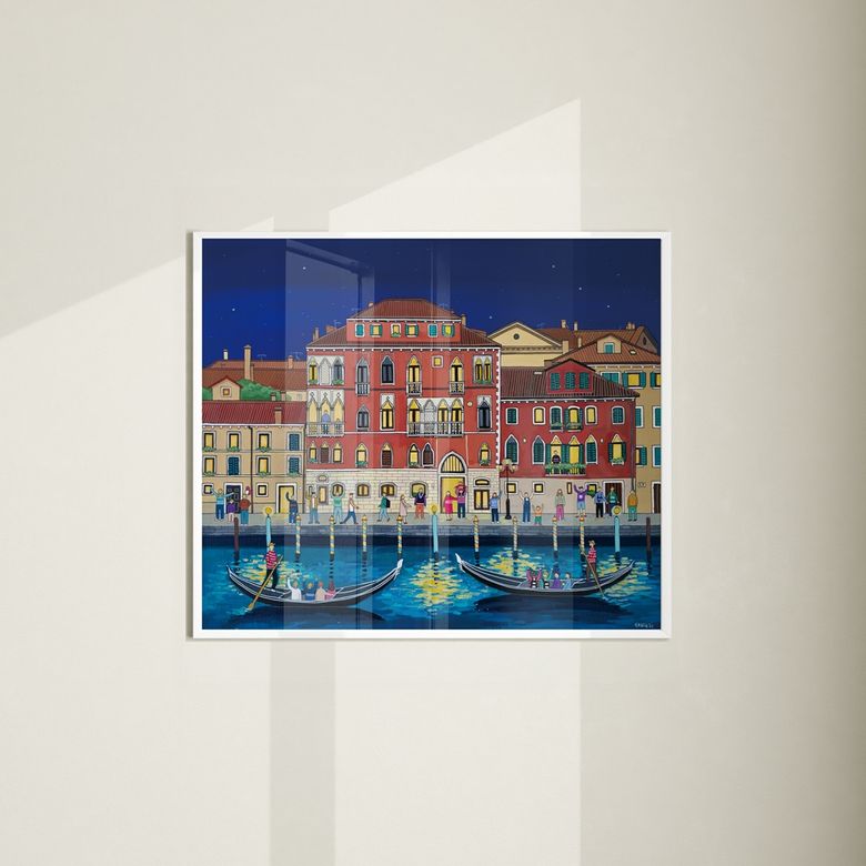 Venezia - 강지 작가 포스터 액자 60x50cm