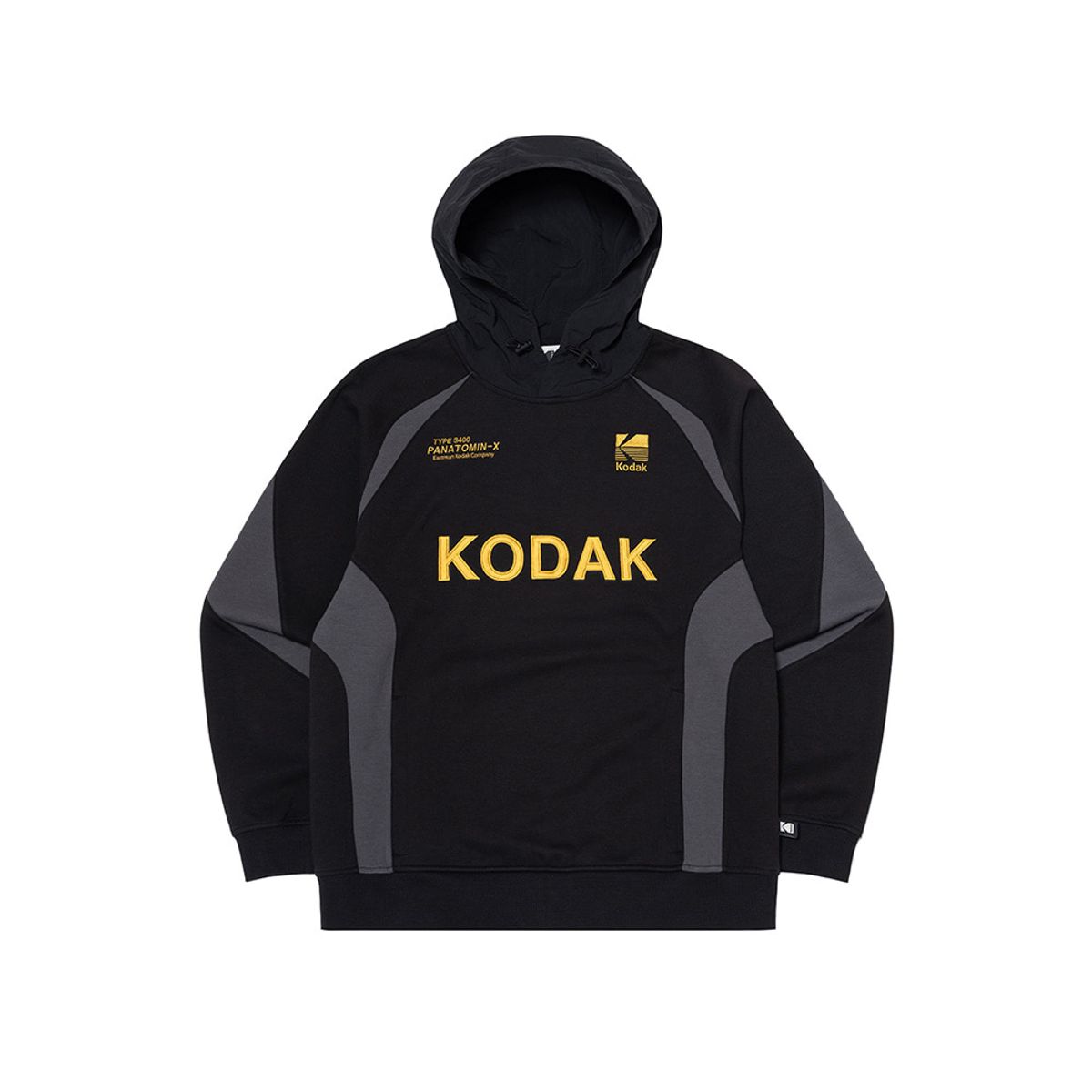 코닥(KODAK) APOLLO11 하이브리드 후드티셔츠 BLACK