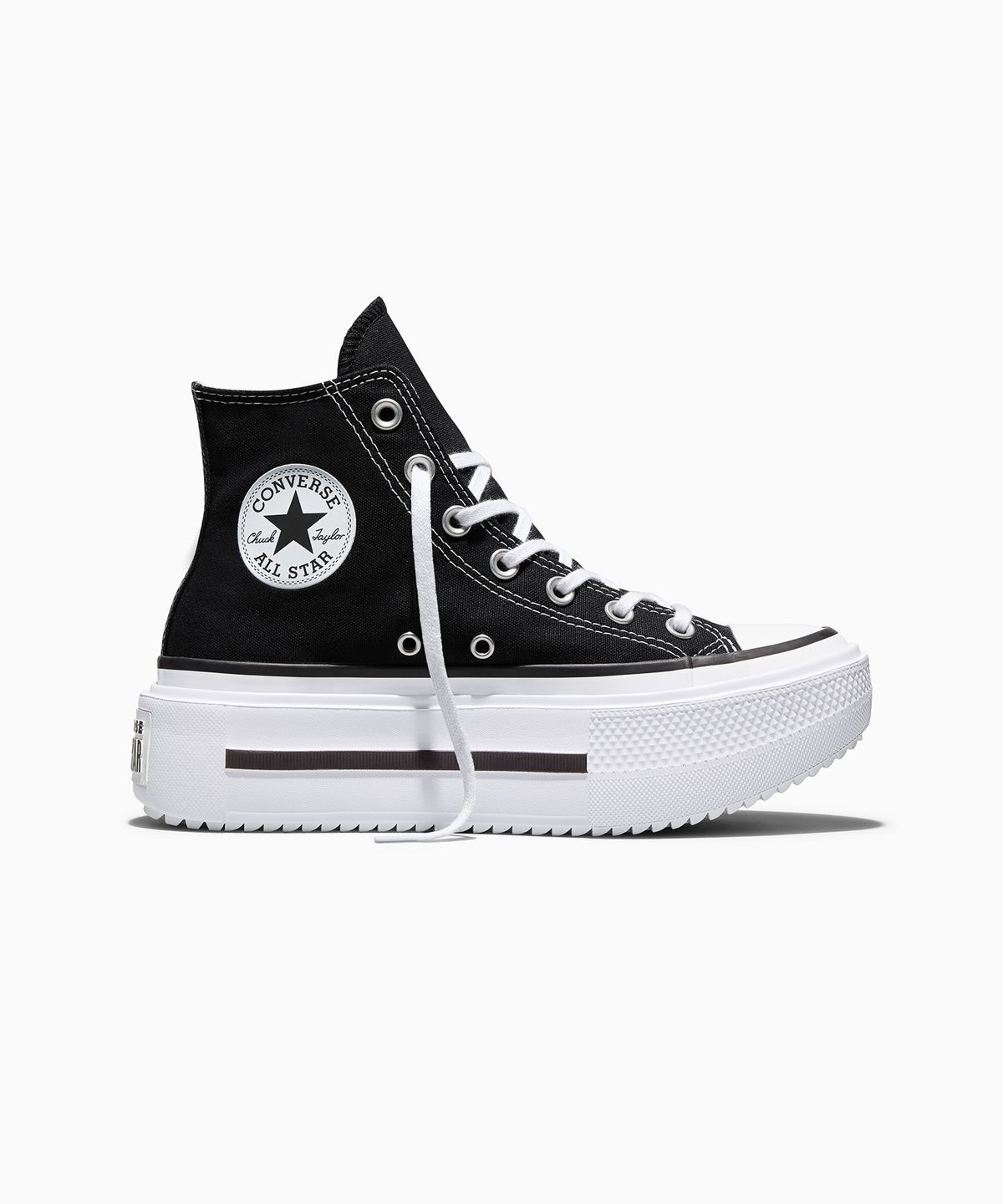 컨버스(CONVERSE) 척테일러 올스타 더블 스택 블랙 A12975C