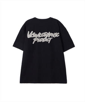 컨투어 그래피티 로고 반팔 티셔츠 블랙