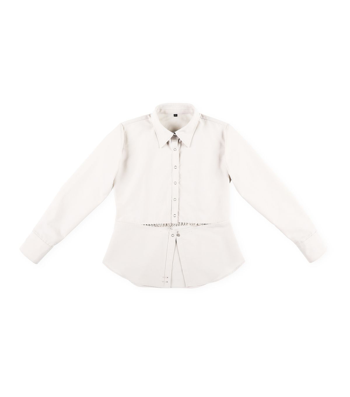 큐클리프(CUECLYP) [BB] Snap Slim Fit Shirts  (Ivory)