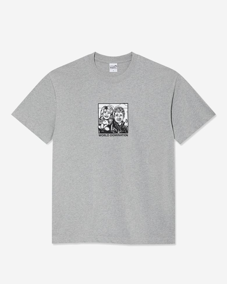 WORLD DOMINATION TEE [HEATHER GREY]