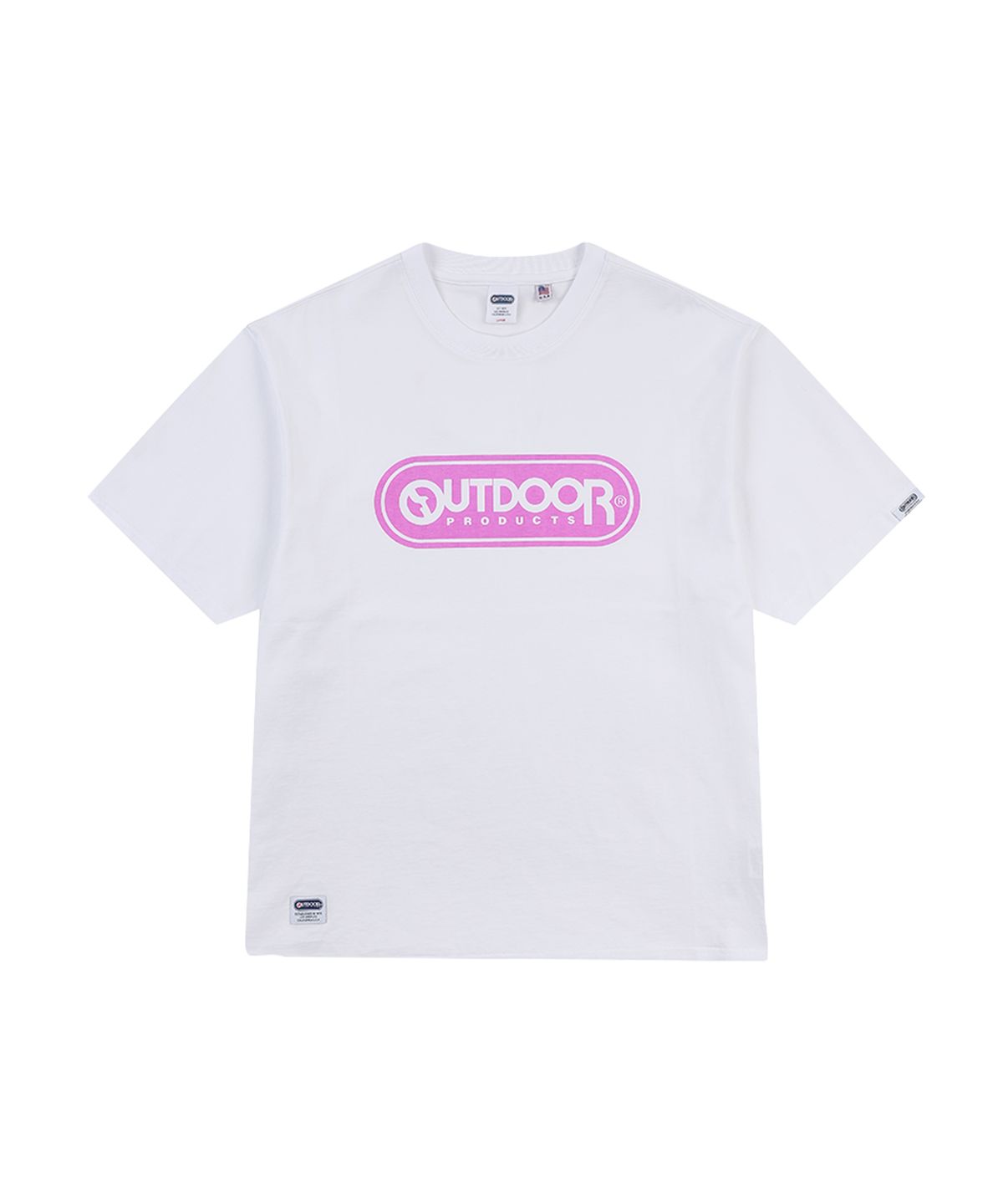아웃도어 프로덕츠(OUTDOOR PRODUCTS) CAPSULE LOGO T-SHIRTS (WHITE)