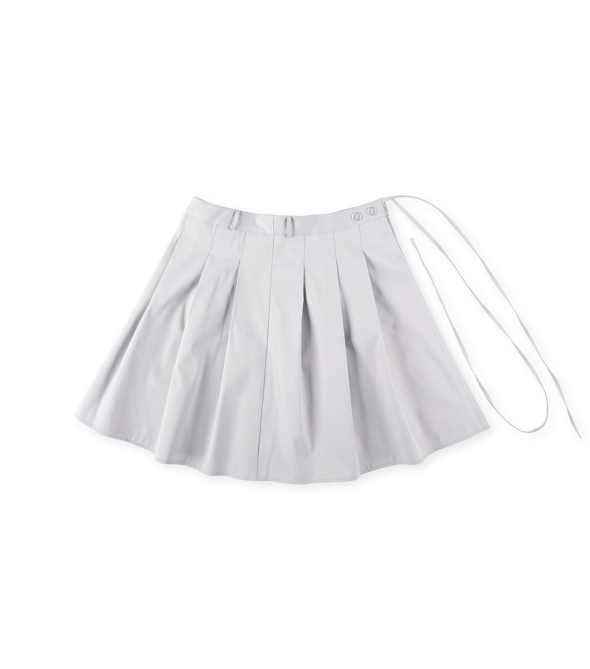 큐클리프(CUECLYP) [BB] Pleats Layered Skirt (Gray)