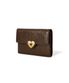 HEARTY FLAP WALLET - MOCHA BROWN