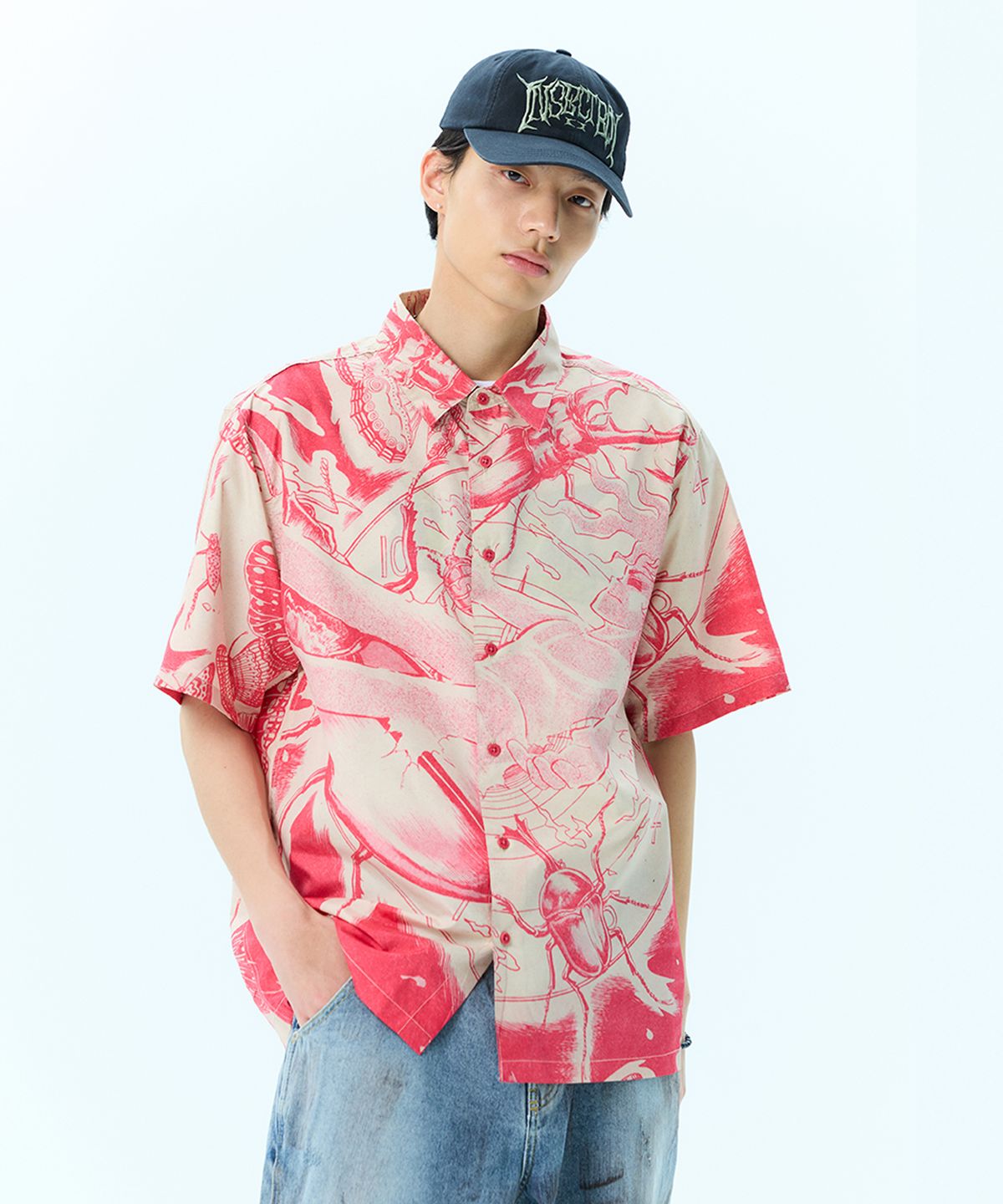 크리틱(CRITIC) CRITIC X INSECT BOY GRAPHIC SHIRT RED