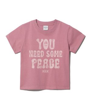 YOU NEED SOME PEACE LOGO T-SHIRT (FOR WOMEN) PINK