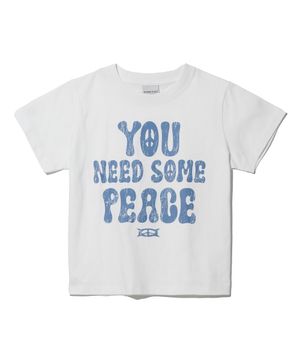 YOU NEED SOME PEACE LOGO T-SHIRT (FOR WOMEN) WHITE