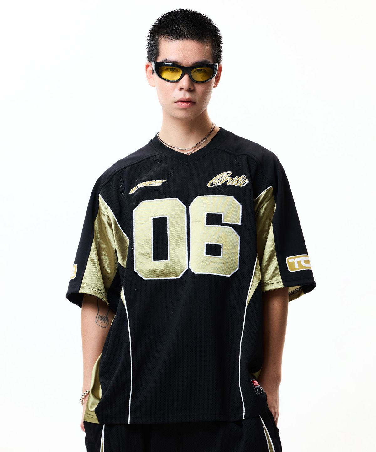 크리틱(CRITIC) PROGEAR MESH GRAPHIC SET UP T-SHIRTS BLACK