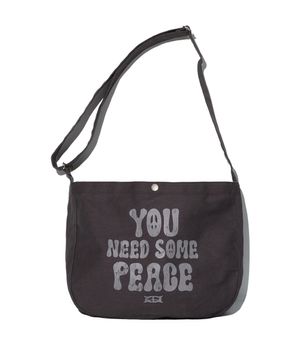 YOU NEED SOME PEACE MAIL BAG CHARCOAL