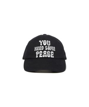 YOU NEED SOME PEACE LOGO CAP BLACK