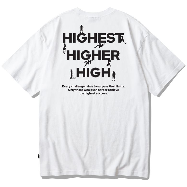 반팔 티셔츠 화이트 - 하이어(Higher)
