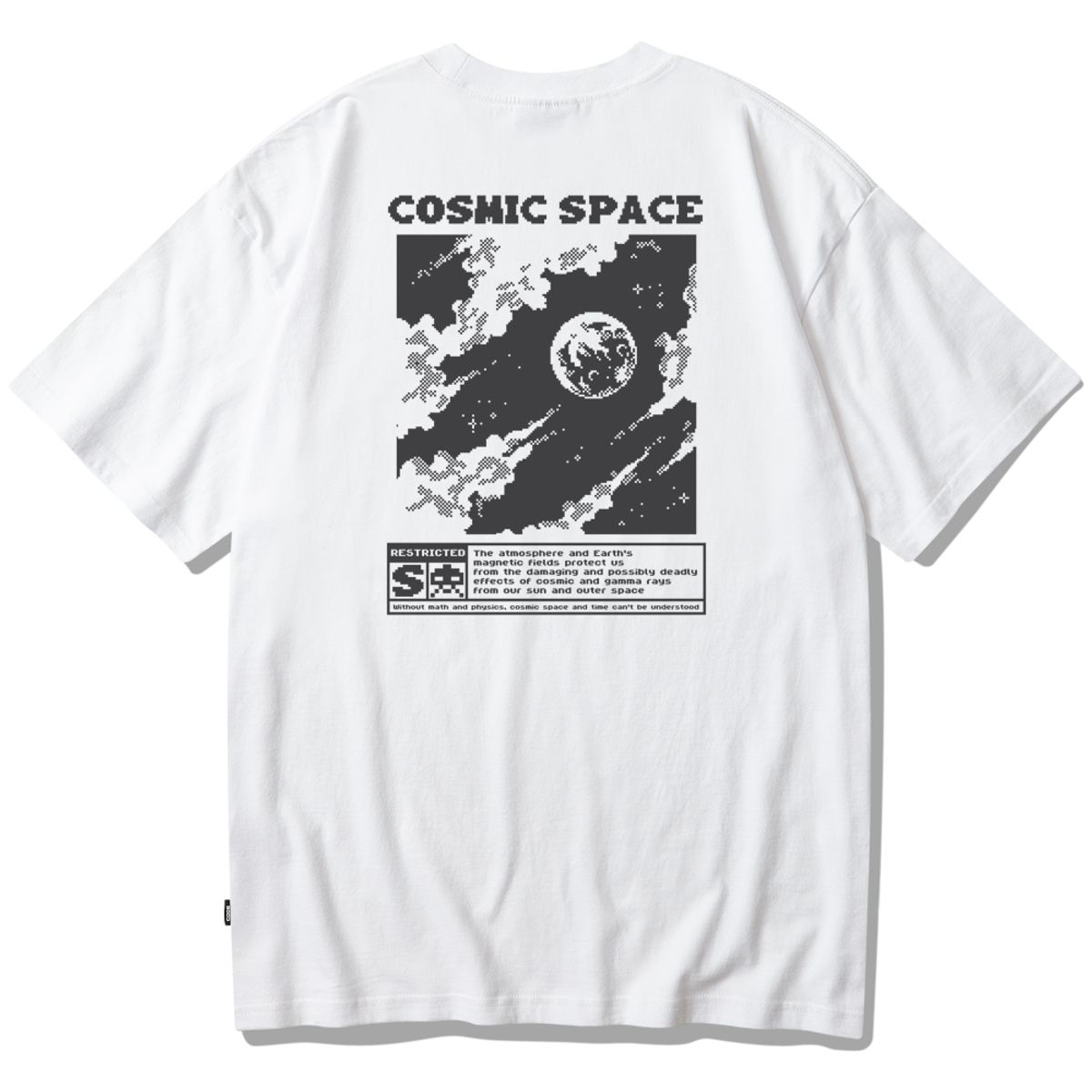 스플래시코드(SPLASHCODE) 반팔 티셔츠 화이트 - 코스믹 스페이스(Cosmic Space)