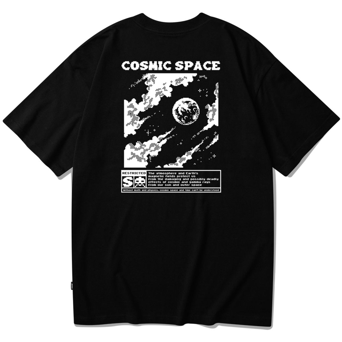 스플래시코드(SPLASHCODE) 반팔 티셔츠 블랙 - 코스믹 스페이스(Cosmic Space)